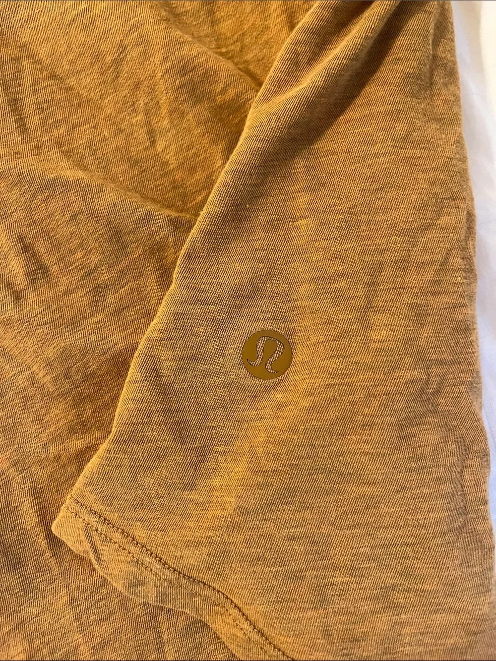 Lululemon love tank pleated— mustard yellow
